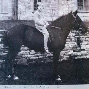 Deborah On Her First Pony 'Jane', Swinbrook, 1929