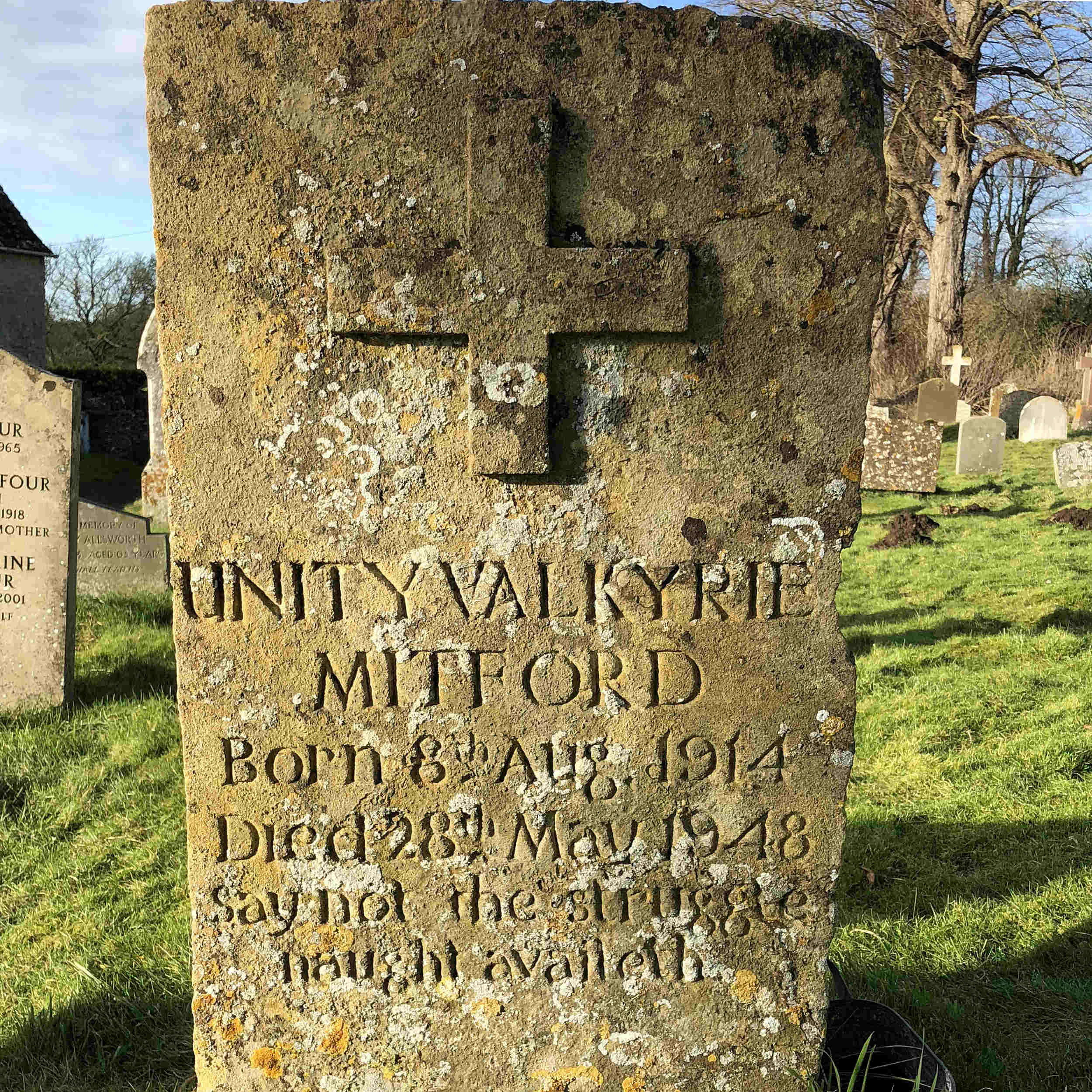 Unity Mitfords Grave - St Mary's Church, Swinbrook